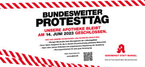 Bundesweiter Protesttag der Apotheken am 14.06.2023
